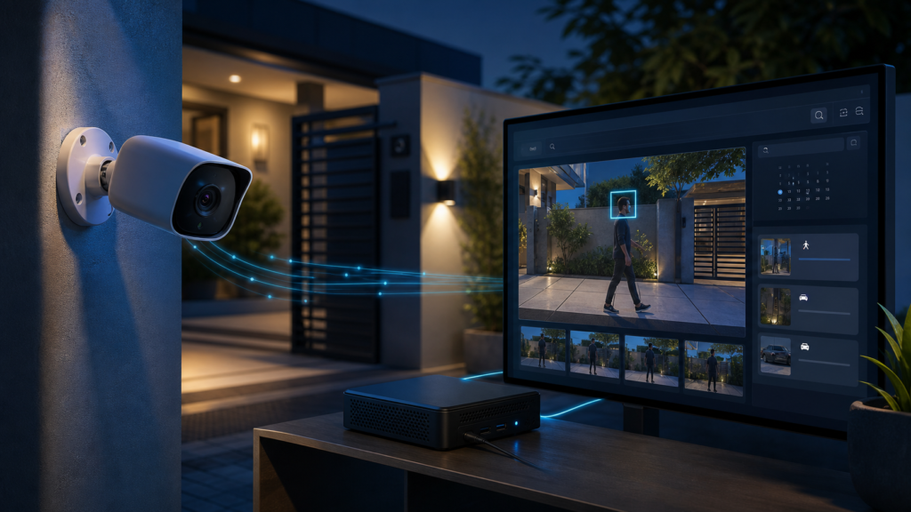 Camera IP kết nối Frigate NVR để nhận diện khuôn mặt và tìm kiếm sự kiện bằng AI